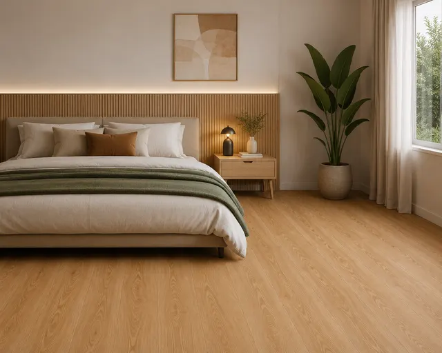 Vinyl (SPC) 2261-06 vinyl plank installed in a room