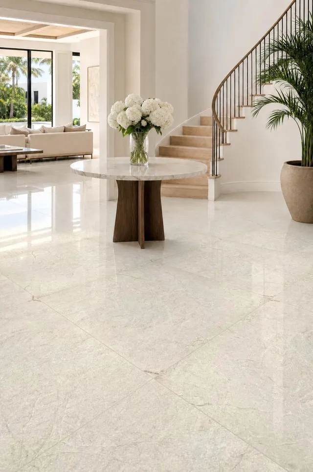 Tholos 48×48 porcelain installed